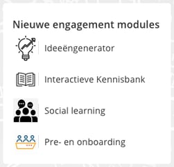 Resultaat: de uitgelichte applicaties in de widget op de homepage