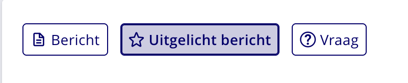 The Featured message option in the editor sidebar.